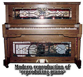 Modern reproduction of reproducing piano